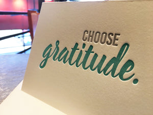 Choose Gratitude